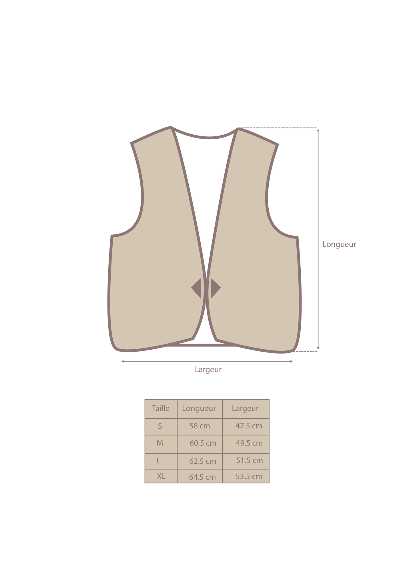 Gilet sans manche mouton - beige